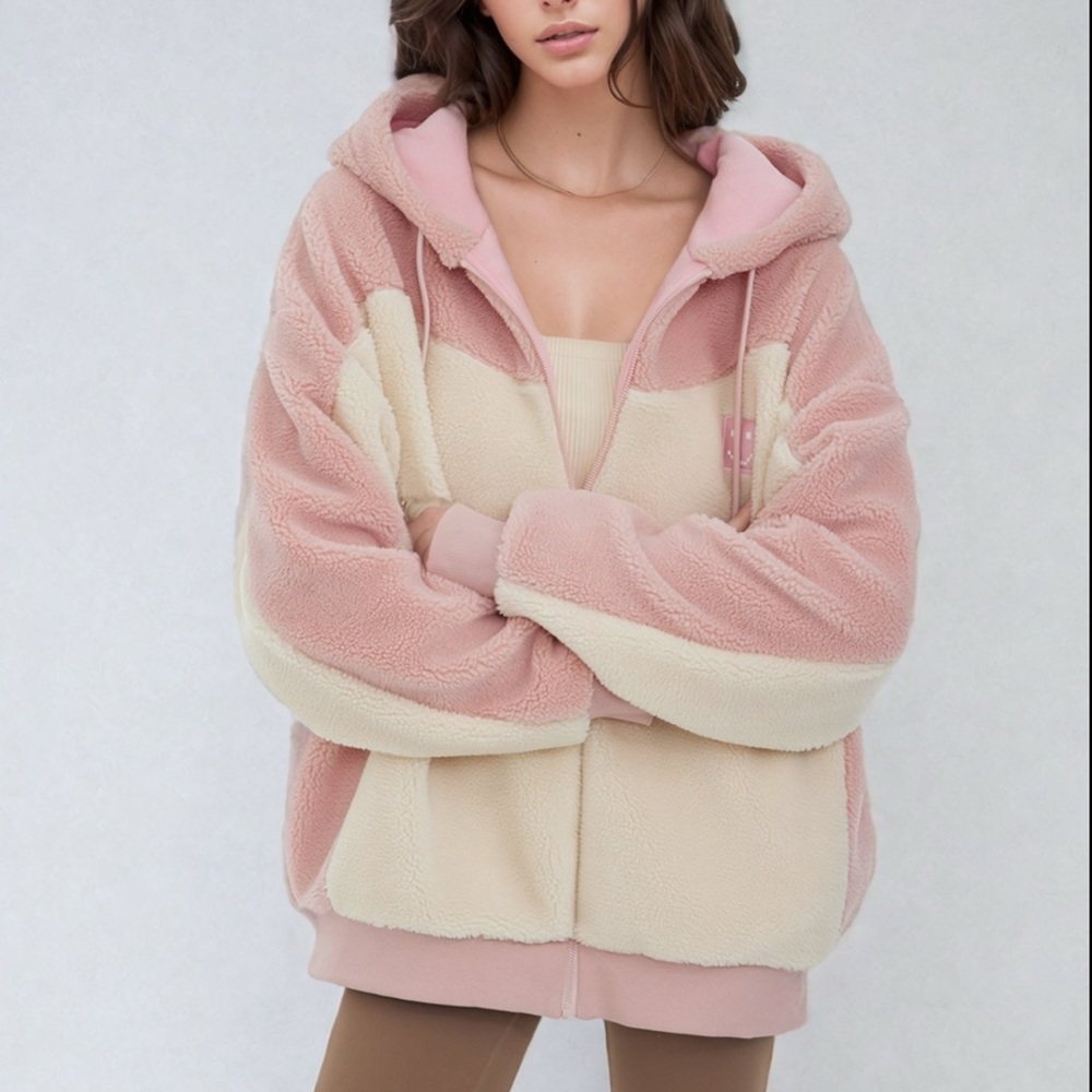 Amoo Cloud Fluff Hoodie pink